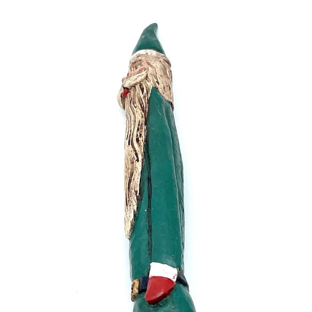 Jim Shore Christmas Pencil Santa Claus Green 1990 11.5” Tall KLE 2509 JS 7 - Picture 12 of 16